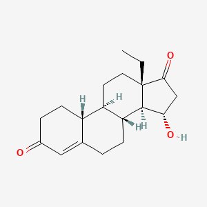Gon-4-ene-3,17-dione, 13-ethyl-15-hydroxy-, (15a)-