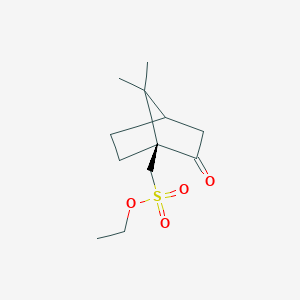 molecular formula C₁₂H₂₀O₄S B1148307 ethyl [(1S)-7,7-dimethyl-2-oxobicyclo[2.2.1]heptan-1-yl]methanesulfonate CAS No. 154335-57-6
