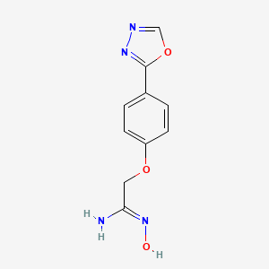 molecular formula C10H10N4O3 B1148309 2-[4-(1,3,4-Oxadiazol-2-Yl)Phenoxy]Acetamidoxime CAS No. 258521-20-9