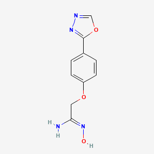 molecular formula C₁₀H₁₀N₄O₃ B1148309 2-[4-(1,3,4-Oxadiazol-2-Yl)Phenoxy]Acetamidoxime CAS No. 258521-20-9