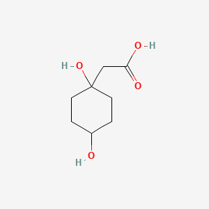 molecular formula C8H14O4 B1148310 2-(1,4-Dihydroxycyclohexyl)acetic acid CAS No. 517883-38-4