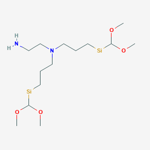 molecular formula C14H36N2O4Si2 B1148313 N~1~,N~1~-Bis{3-[(dimethoxymethyl)silyl]propyl}ethane-1,2-diamine CAS No. 128026-03-9
