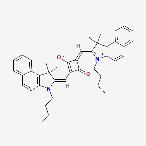 molecular formula C42H44N2O2 B1148315 1,3-Bis[(3-butyl-1,3-dihydro-1,1-dimethyl-2H-benz[e]indol-2-ylidene)methyl]-2,4-dihydroxycyclobutenediylium bis(inner salt) CAS No. 125597-36-6