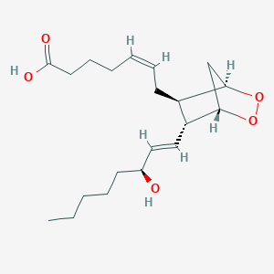 molecular formula C20H32O5 B1148318 9ALPHA,11ALPHA-EPIDIOXY-15S-HYDROXY-PROSTA-5Z,13E-DIEN-1-OIC ACID, LABELED WITH TRITIUM CAS No. 127969-05-5