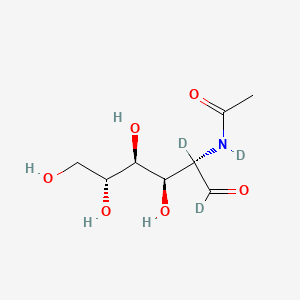 N-((2S,3R,4S,5R)-3,4,5,6-Tetrahydroxy-1-oxohexan-2-yl-1,2-d2)acetamide-N-d