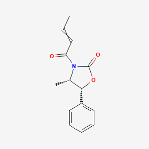 molecular formula C14H15NO3 B1148348 (4S,5R)-3-(But-2-enoyl)-4-methyl-5-phenyl-1,3-oxazolidin-2-one CAS No. 128440-43-7