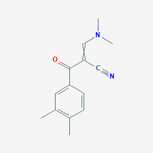 B1148360 3-(Dimethylamino)-2-(3,4-dimethylbenzoyl)acrylonitrile CAS No. 138716-55-9