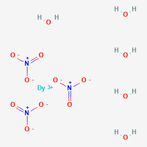 molecular formula DyH10N3O14 B1148376 Dysprosium(III) nitrate pentahydrate CAS No. 10031-49-9