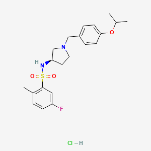 molecular formula C21H28ClFN2O3S B1148392 (R)-Gyramide A Hydrochloride CAS No. 1793050-70-0