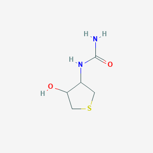 molecular formula C5H10N2O2S B11483993 (4-Hydroxythiolan-3-yl)urea 