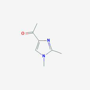 molecular formula C7H10N2O B011484 1-(1,2-Dimethyl-1H-imidazol-4-yl)ethanone CAS No. 103747-86-0
