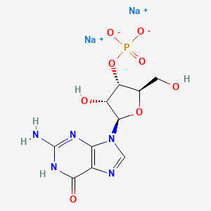 molecular formula C10 H14 N5 O8 P . 2 Na B1148402 3'-Guanylic acid, disodium salt CAS No. 6027-83-4