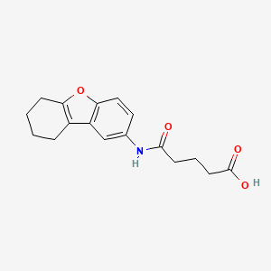molecular formula C17H19NO4 B11484061 Pentanoic acid, 5-oxo-5-[(6,7,8,9-tetrahydrobenzo[b]benzofuran-2-yl)amino]- 