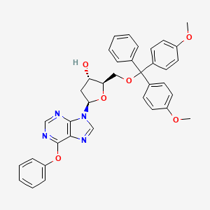 molecular formula C37H34N4O6 B1148428 5'-O-(Dimethoxytrityl)-O6-phenyl-2'-deoxyinosine CAS No. 133471-08-6