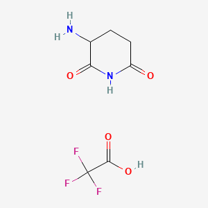 B1148436 3-Amino-2,6-piperidinedione 2,2,2-Trifluoroacetate CAS No. 131052-72-7
