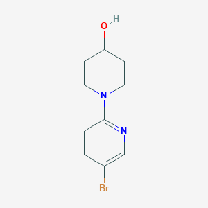 molecular formula C10H13BrN2O B114847 1-(5-溴吡啶-2-基)哌啶-4-醇 CAS No. 149806-52-0