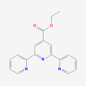 molecular formula C18H15N3O2 B114850 2,6-联吡啶-2-基吡啶-4-羧酸乙酯 CAS No. 148332-31-4