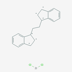 molecular formula C20H16Cl2Zr B114852 MESO-ETHYLENEBIS(1-INDENYL)ZIRCONIUM(IV) DICHLORIDE CAS No. 143278-87-9