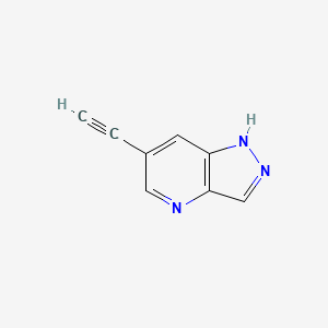 molecular formula C8H5N3 B1148537 6-Ethynyl-1H-pyrazolo[4,3-b]pyridine CAS No. 1374652-37-5