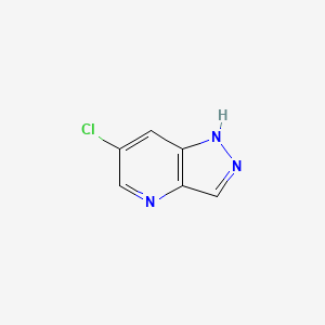 molecular formula C6H4ClN3 B1148576 6-Chloro-1H-pyrazolo[4,3-b]pyridine CAS No. 1260670-01-6