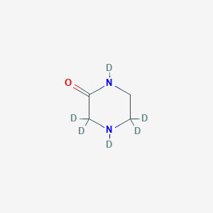 molecular formula C4H2D6N2O B1148588 Piperazin-2-one-d6 CAS No. 1219803-71-0