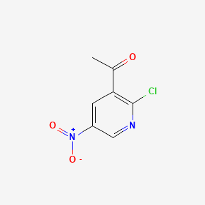molecular formula C7H5ClN2O3 B1148595 1-(2-Chloro-5-nitropyridin-3-yl)ethanone CAS No. 1211517-54-2