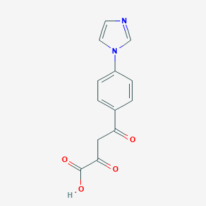 molecular formula C13H10N2O4 B011486 4-[4-(1h-咪唑-1-基)苯基]-2,4-二氧代丁酸 CAS No. 105356-71-6