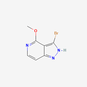 molecular formula C7H6BrN3O B1148602 3-Bromo-4-methoxy-1H-pyrazolo[4,3-c]pyridine CAS No. 1357945-15-3