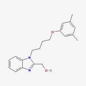 molecular formula C20H24N2O2 B11486059 {1-[4-(3,5-dimethylphenoxy)butyl]-1H-benzimidazol-2-yl}methanol 