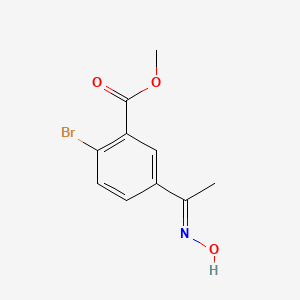 molecular formula C10H10BrNO3 B1148627 Methyl 2-bromo-5-(1-(hydroxyimino)ethyl)benzoate CAS No. 1263287-74-6