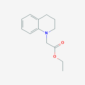 molecular formula C13H17NO2 B1148648 Ethyl 1,2,3,4-tetrahydro-2-quinolinylacetate CAS No. 142978-20-9