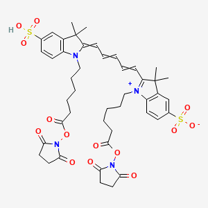 molecular formula C45H52N4O14S2 B1148654 Cy5-bifunctional dye CAS No. 146368-15-2