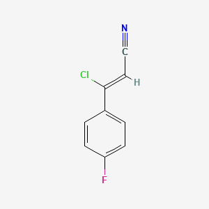 3-Chloro-3-(4-fluorophenyl)acrylonitrile