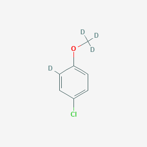molecular formula C7H3ClD4O B1148693 4-Chloroanisole-2,3,5,6-d4 CAS No. 1219804-86-0