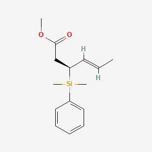 (3S,4E)-Methyl 3-(dimethylphenylsilyl)-4-hexenoate