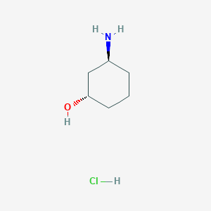 molecular formula C6H13NO.ClH B1148728 trans-3-Amino-cyclohexanol hydrochloride CAS No. 124555-43-7