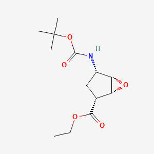 Ethyl (1R*,2R*,4S*,5S*)-4-(tert-butoxycarbonylamino)-6-oxa-bicyclo[3.1.0]hexane-2-carboxylate