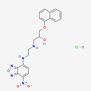 1-Naphthalen-1-yloxy-3-[2-[(4-nitro-2,1,3-benzoxadiazol-7-yl)amino]ethylamino]propan-2-ol;hydrochloride