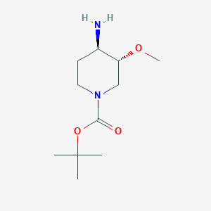 molecular formula C11H22N2O3 B1148773 trans-4-Amino-1-boc-3-methoxypiperidine CAS No. 1232059-97-0