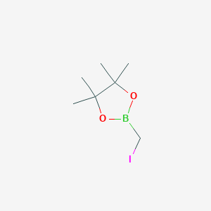 molecular formula C7H14BIO2 B114878 2-(Iodomethyl)-4,4,5,5-tetramethyl-1,3,2-dioxaborolane CAS No. 70557-99-2