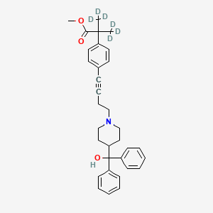 molecular formula C33H37NO3 B1148781 1-Dehydroxy-1-dehyro-fexofenadine-d6 Methyl Ester CAS No. 154825-95-3