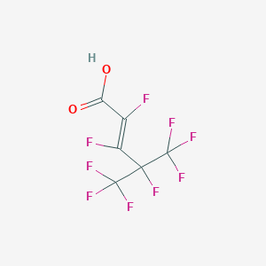 molecular formula C6HF9O2 B011488 4-(三氟甲基)六氟戊-2-烯酸 CAS No. 103229-89-6