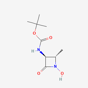 molecular formula C9H16N2O4 B1148832 (3s-4s)-3-(t-Butyloxycarbonylamino)-1-hydroxy-4-methyl-2-azetidinone CAS No. 162426-40-6