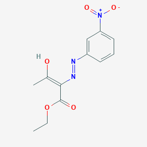 B1148836 ethyl (2Z)-2-[(3-nitrophenyl)hydrazono]-3-oxobutanoate CAS No. 18794-99-5