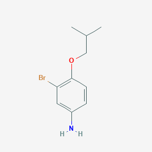 molecular formula C9H12BrNO B1148881 3-Bromo-4-isobutoxyaniline CAS No. 1247349-99-0