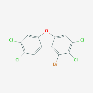 molecular formula C12H3BrCl4O B011489 Dibenzofuran, 1-bromo-2,3,7,8-tetrachloro- CAS No. 104549-43-1