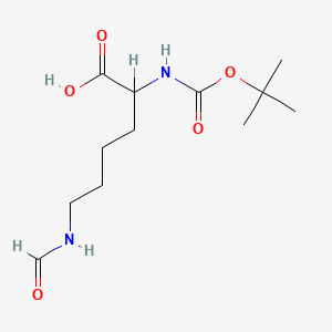 molecular formula C12H22N2O5 B1148922 N~2~-(tert-butoxycarbonyl)-N~6~-formyllysine CAS No. 102616-34-2