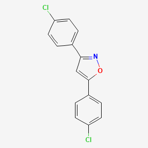 molecular formula C15H9Cl2NO B1148936 3,5-Bis(4-chlorophenyl)-1,2-oxazole CAS No. 14688-30-3