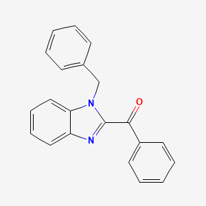 molecular formula C21H16N2O B11489364 (1-benzyl-1H-benzimidazol-2-yl)(phenyl)methanone 
