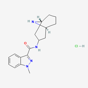 molecular formula C17H23ClN4O B1148948 N-[(1R,3R,5S)-9-Azabicyclo[3.3.1]non-3-yl]-1-methyl-1H-indazole-3-carboxamide hydrochloride CAS No. 141136-01-8